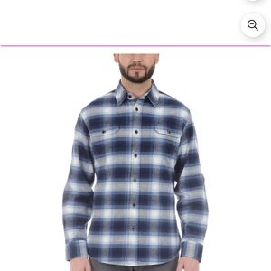 Jachs Brawny Heavyweight Long Sleeve Flannel Button Down Shirt